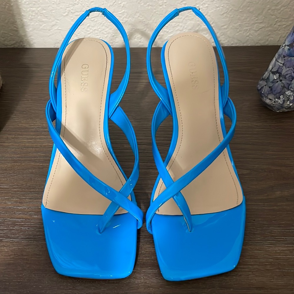 GUESS saily sandal heels Bermluda blue